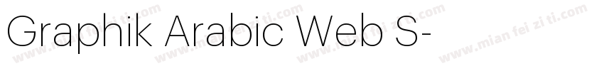 Graphik Arabic Web S字体转换